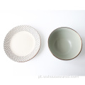 Venda por atacado estilo nórdico novo design dinnerset placas cerâmicas